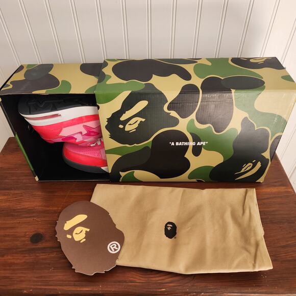 BRAND NEW - DISCONTINUED- A Bathing Ape Bape Road Sta patent leather pink (AA15) - Picture 10 of 12